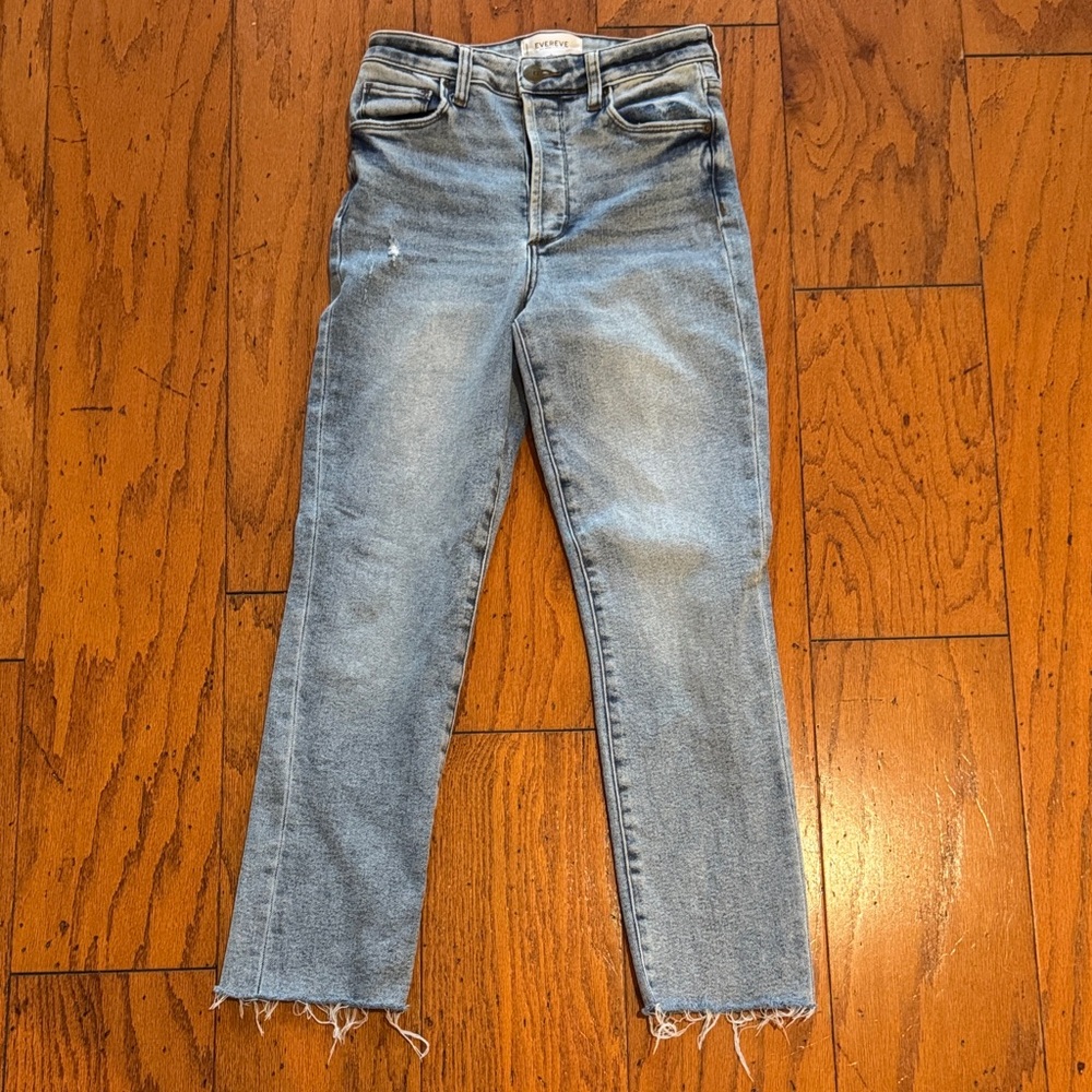 Never worn! Sz. 25 high rise straight denim from Evereve